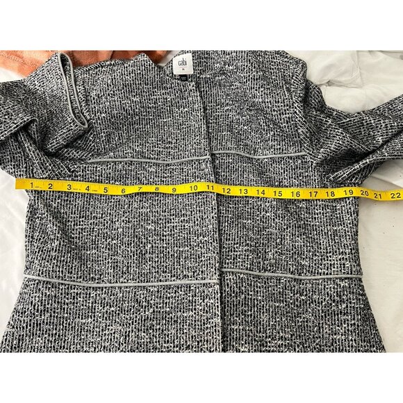CABI The Times Long Tweed Blazer Jacket Size Medium - Picture 15 of 16